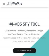 حاب تشوف أفكار إعلانية رهيبة؟   ‏موقع BigSpy بيجمع لك أغلب الاعلانات الأكثر تفاعلاً على مستوى العالم بإمكانك استلهام أفكار جميلة منها لمشروعك 🌟