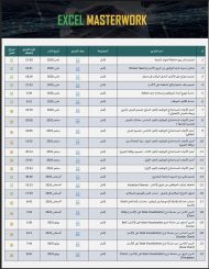 ملف يضم 75 درس تعليمي فيديو لبرنامج الاكسل باللغة العربية.   ‏