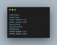تنسيق كتابة الأكواد , تعرف على Camel, Pascal, Snake, and Kebab Case